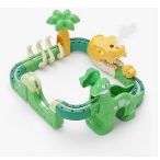 Electric Train Set for Kids, 62 Pcs Dinosaur World Track Set