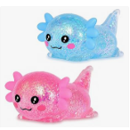2 Pcs Axolotl Squishy Stress Pack, Stretchy Axolotls Stress Soft Squeeze